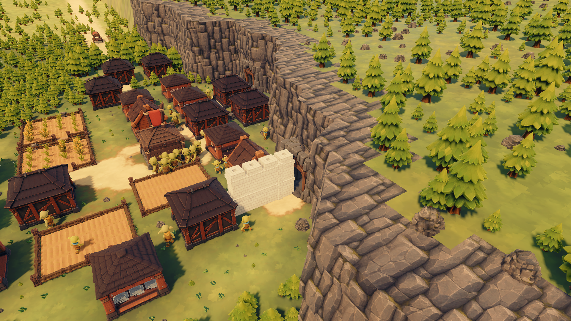 Goblin Colony — Fortifications around the settlement